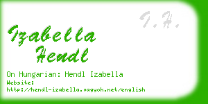izabella hendl business card